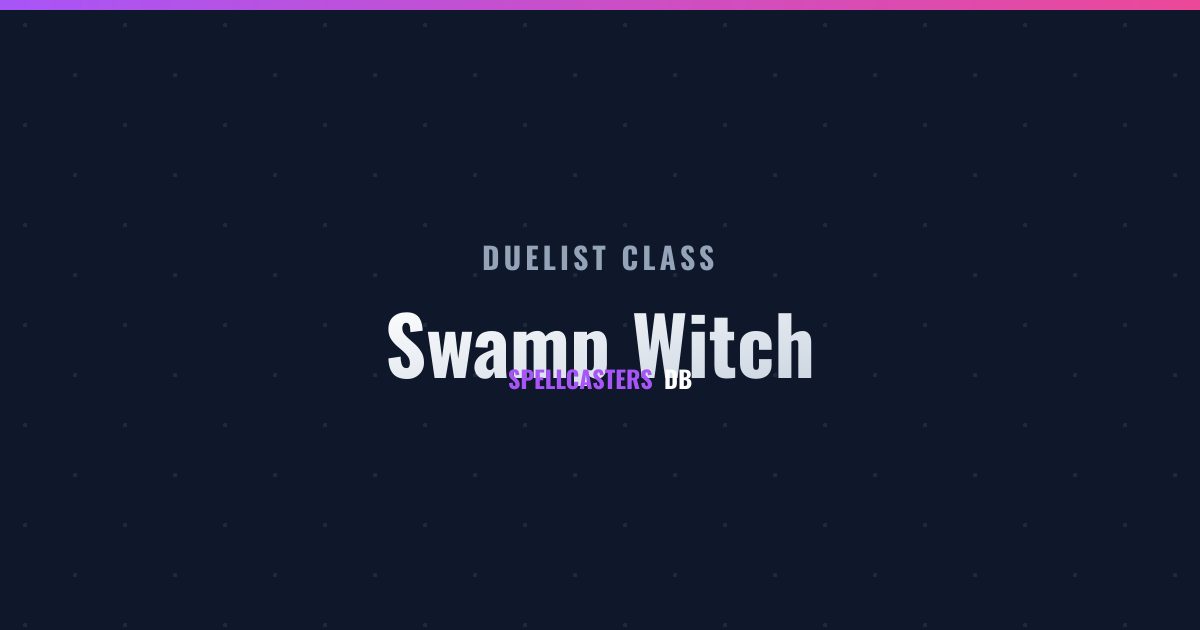 Swamp Witch Builds, Decks & Stats | SpellcastersDB | Spellcasters ...
